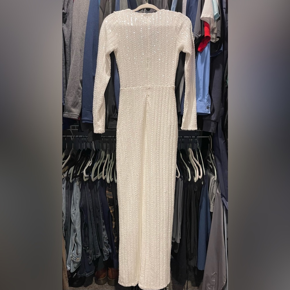 Lulus Long Sleeve Sequin Dress